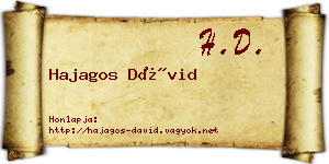 Hajagos Dávid névjegykártya