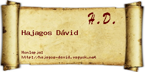 Hajagos Dávid névjegykártya